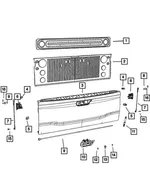 Tailgate Handle - Mopar (7kj451wqaa) - view 8