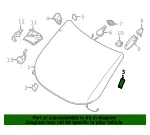 Windshield Spacer - Ford (7m5z58030a12a) - view 8