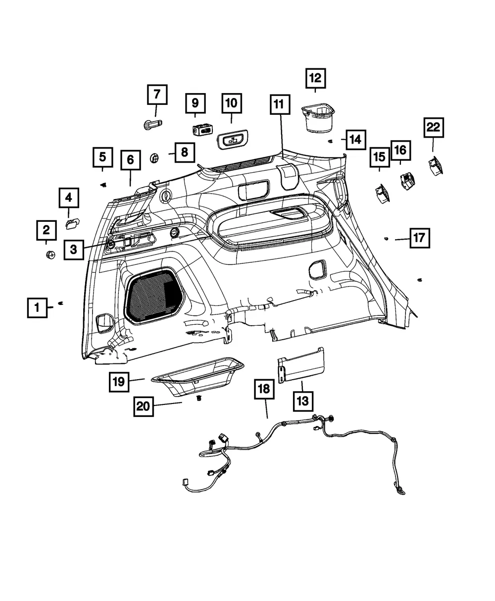 Quarter Trim Panel - Mopar (7mg95tx7aa)