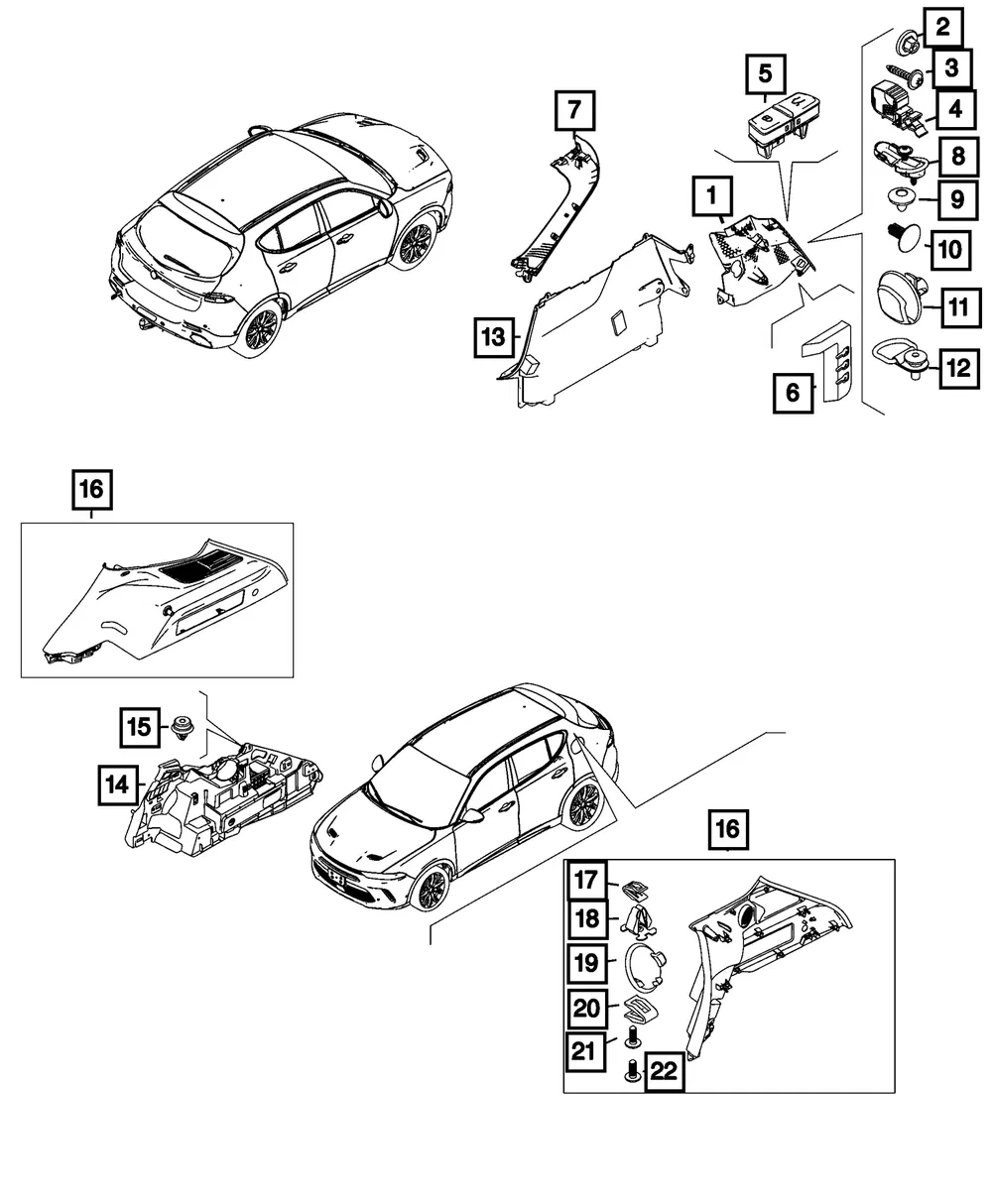Quarter Trim Panel, Left - Mopar (7rd89u00aa)