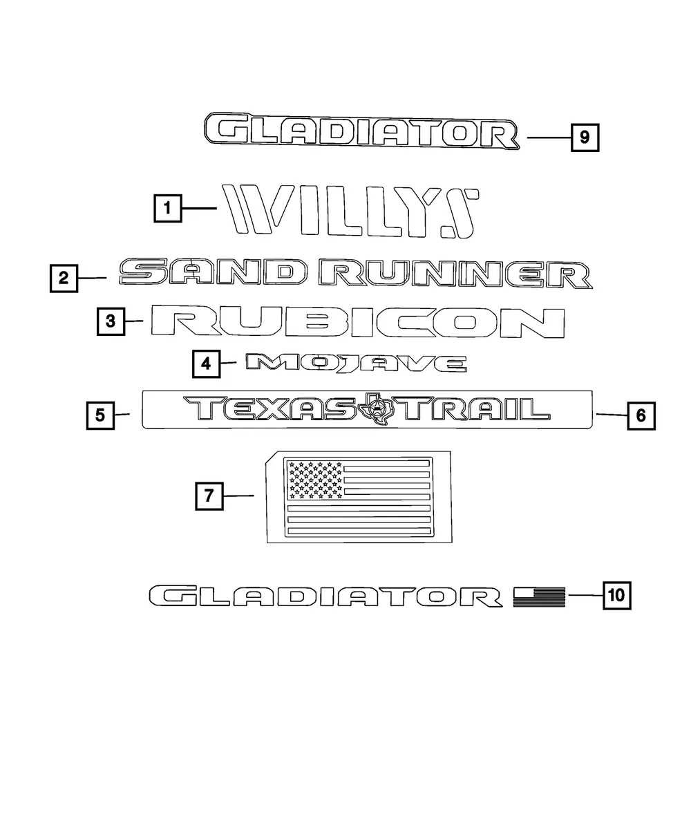 Fender Front Decal, Left - Mopar (7re05ca1aa) - view 4