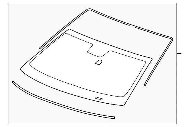Windshield - GM (84017277) - view 2