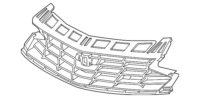 Front Upper Grille - GM (84047465) - view 4