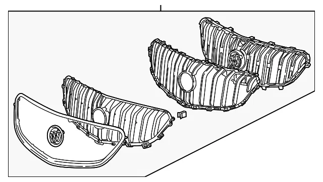 Front Grille - GM (84055804) - view 3