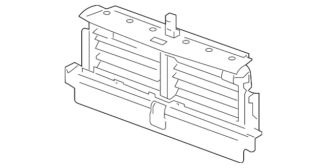 Front Bumper Shutter - GM (84066562) - view 2