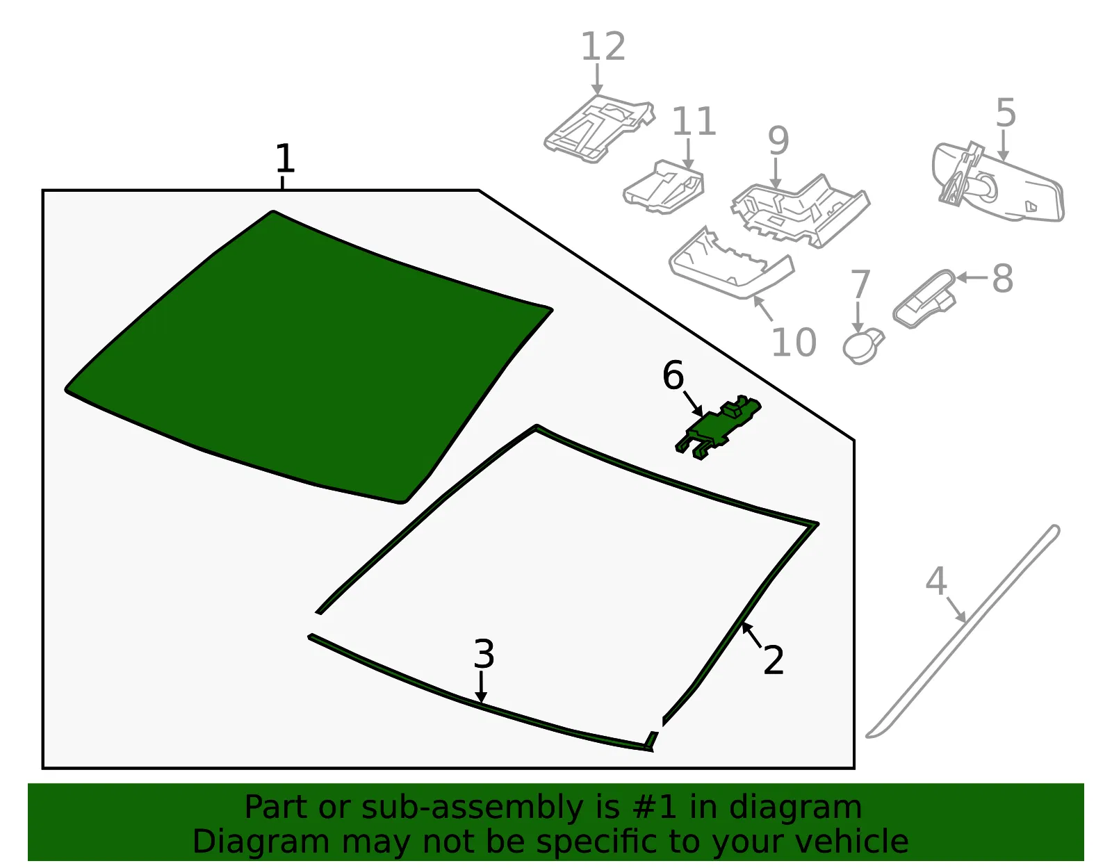 Windshield - GM (84072943) - view 3