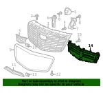 Front Bumper Shutter - GM (84097277) - view 14
