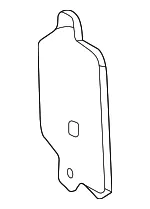 Front Driver Side Wheelhouse Splash Shield - GM (84100499) - view 7