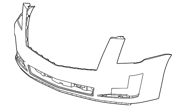 Front Upper Bumper Cover - GM (84110983) - view 2