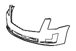 Front Upper Bumper Cover - GM (84110983) - view 5