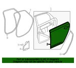 Rear Driver Side Door Outer Panel - GM (84113597) - view 7