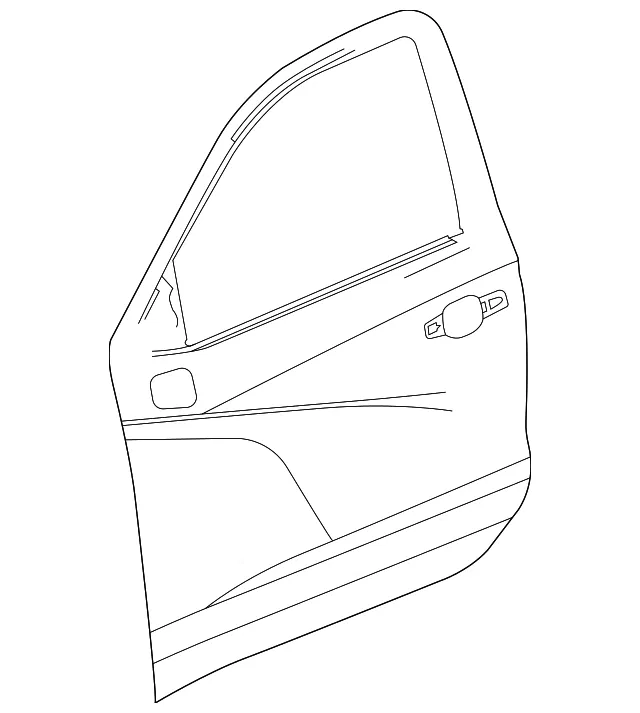 Front Driver Side Door Outer Panel - GM (84117868) - view 2