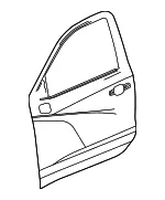 Front Driver Side Door Outer Panel - GM (84117868) - view 4