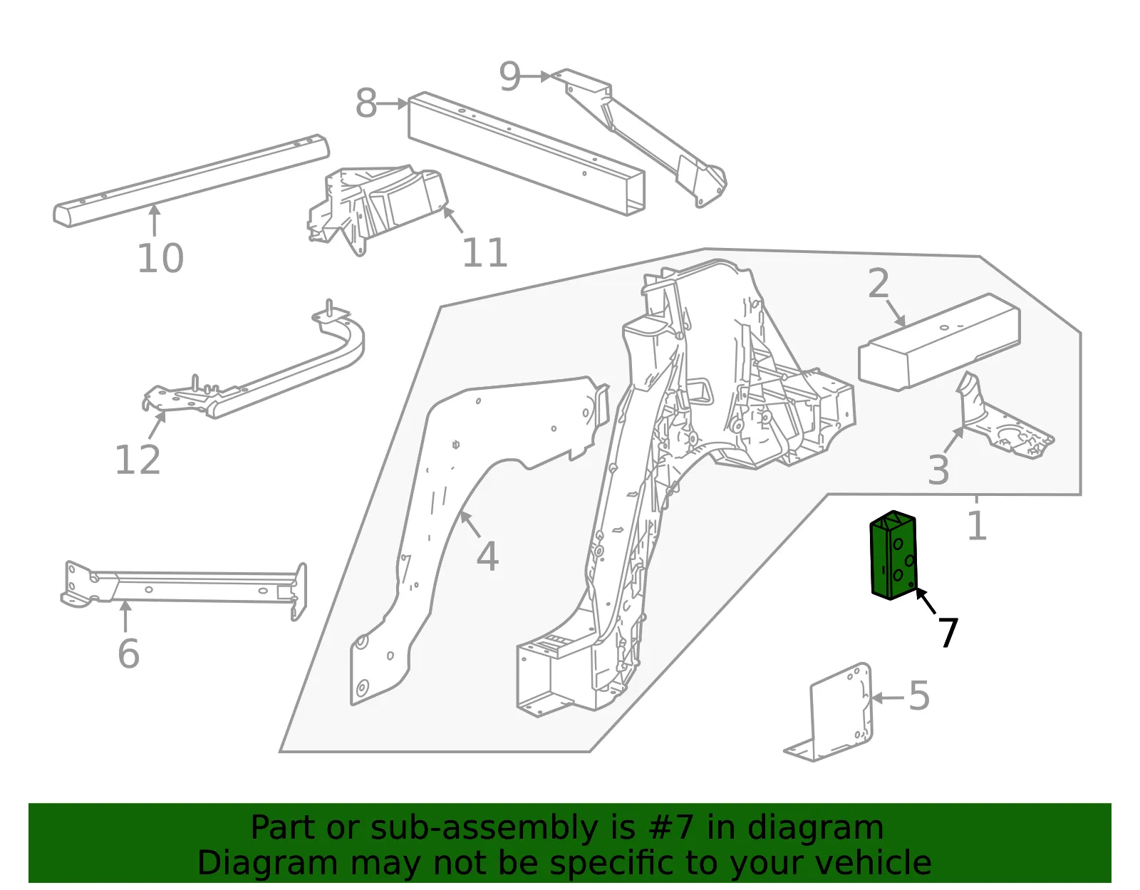 Bumper - GM (84128512) - view 4