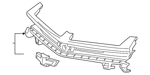 Front Upper Grille - GM (84140573) - view 4