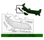 Front Upper Grille - GM (84140575) - view 10