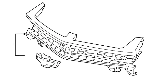 Front Upper Grille - GM (84140577) - view 4