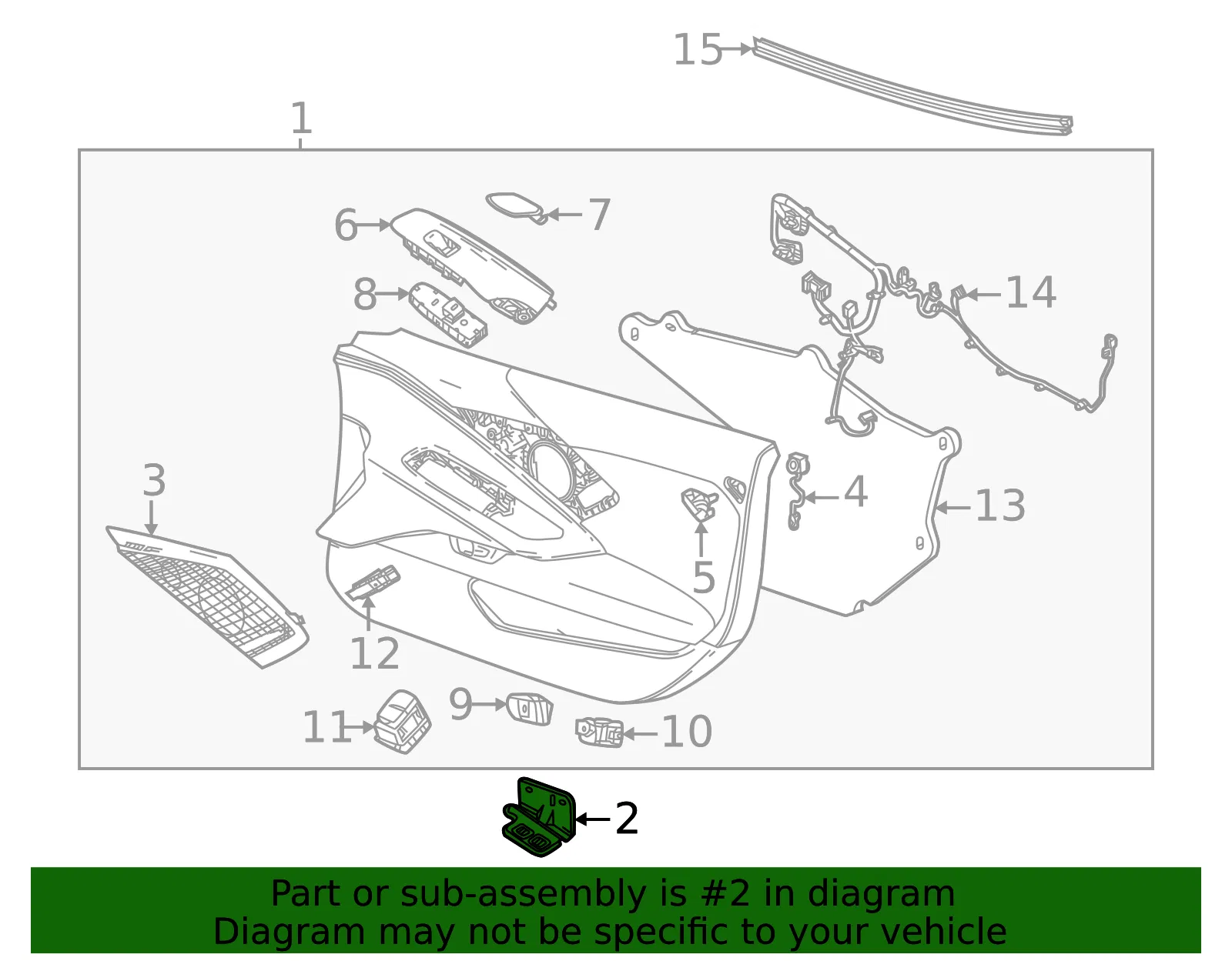 Door Trim Panel Bracket - GM (84147918) - view 4