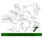 Driver Side Engine Front Splash Shield - GM (84175460) - view 8