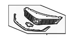 Front Upper Grille - GM (84189613) - view 5