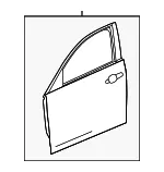 Door Shell - Passenger Side (RH) - GM (84200615) - view 5