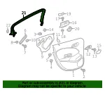 Upper Molding - Passenger Side (RH) - GM (84207752) - view 6