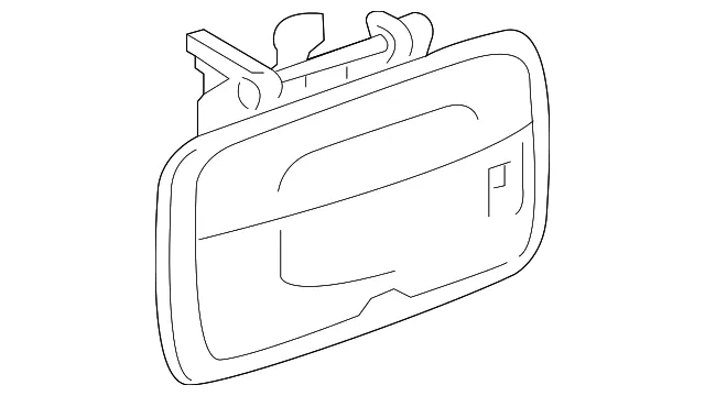 Black Tailgate Handle - GM (84222820) - view 3