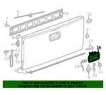 Black Tailgate Handle - GM (84222820) - view 9