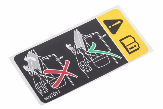 Trailer Hitch Warning Label - GM (84227011)