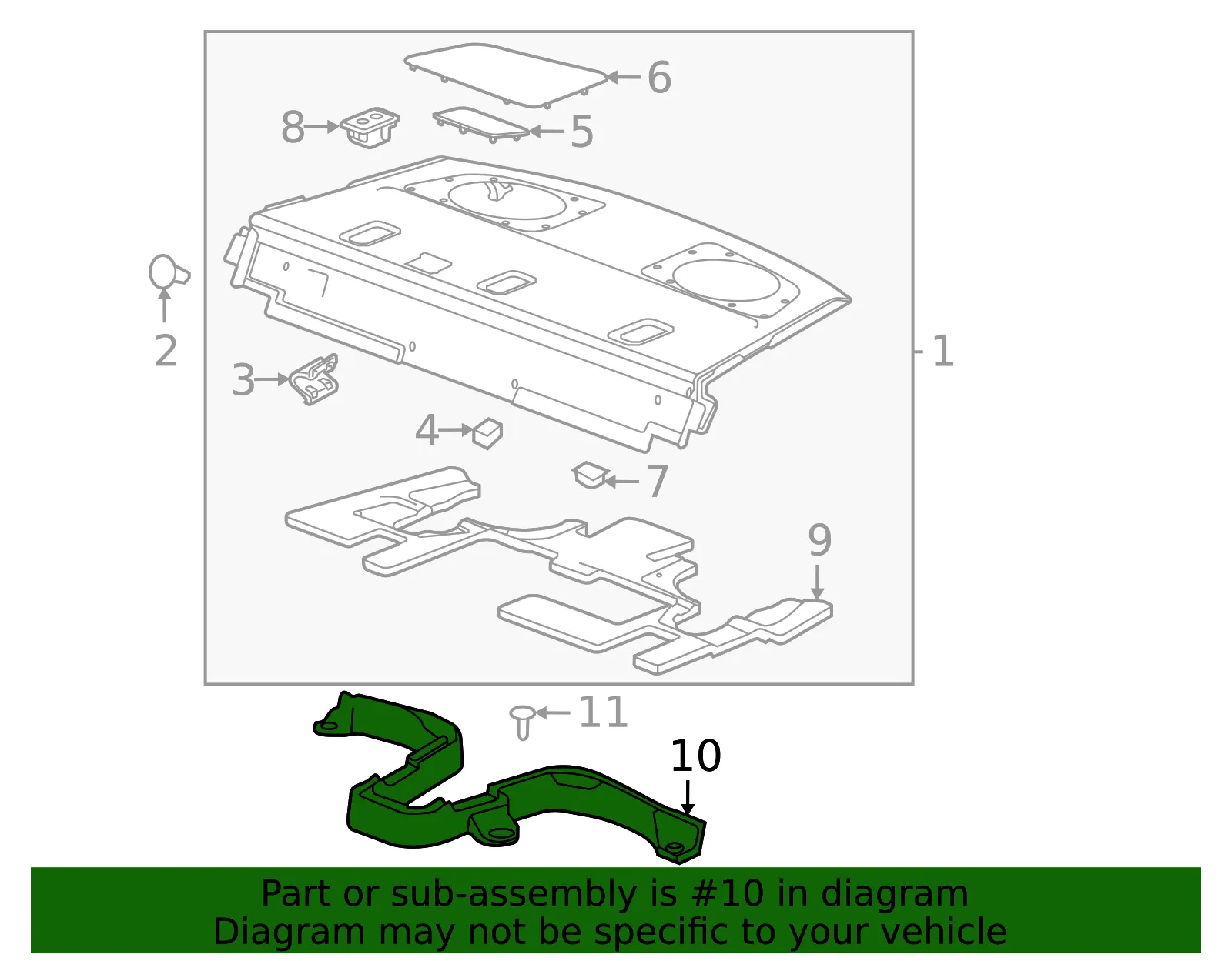 Rear Window Panel Insulator - GM (84234409) - view 3