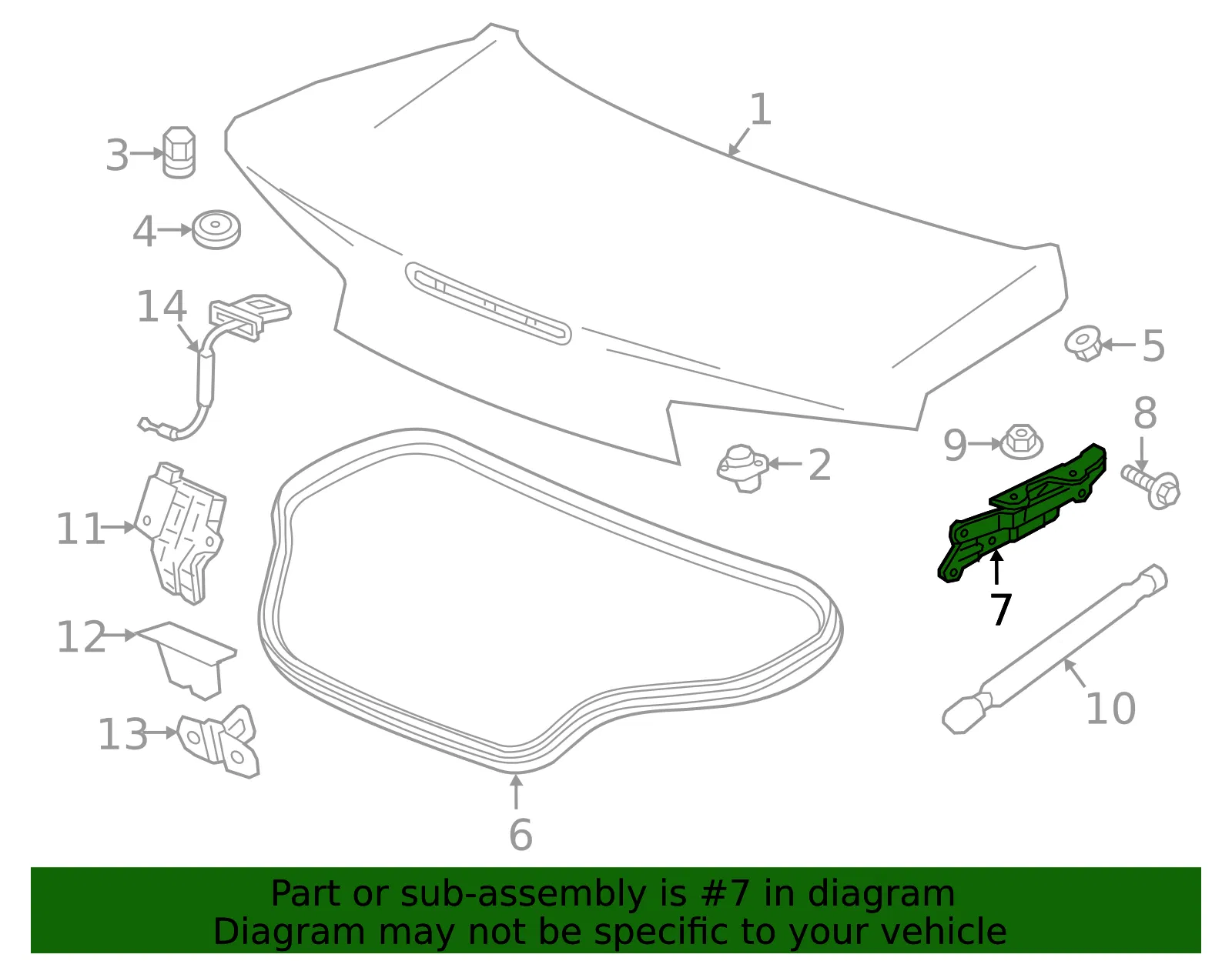 Hinge - Driver's Side (LH) - GM (84236506) - view 3
