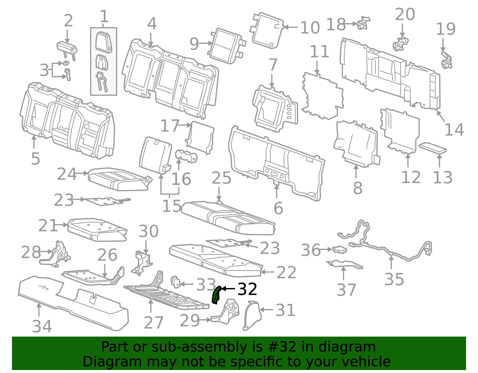 Hinge Cover - GM (84248028) - view 4