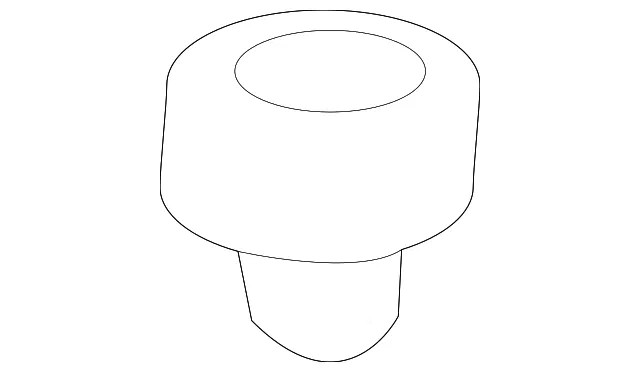 Dark Titanium Front Side Door Locking Rod Pushbutton Bezel - GM (84252016) - view 2
