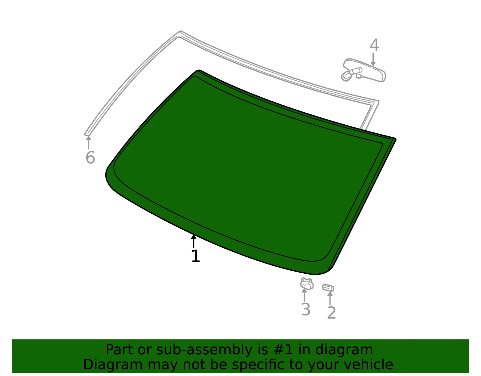 Windshield - GM (84252642) - view 3