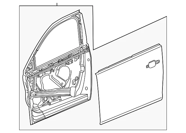 Door Shell - GM (84263563) - view 2