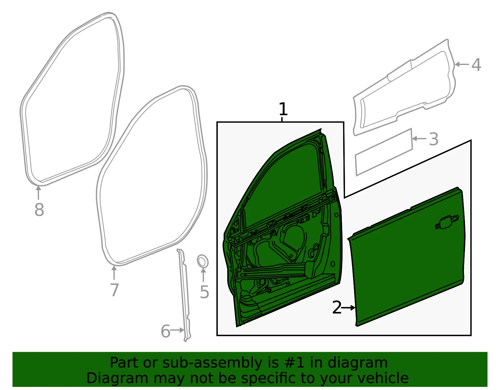 Door Shell - GM (84263563) - view 3