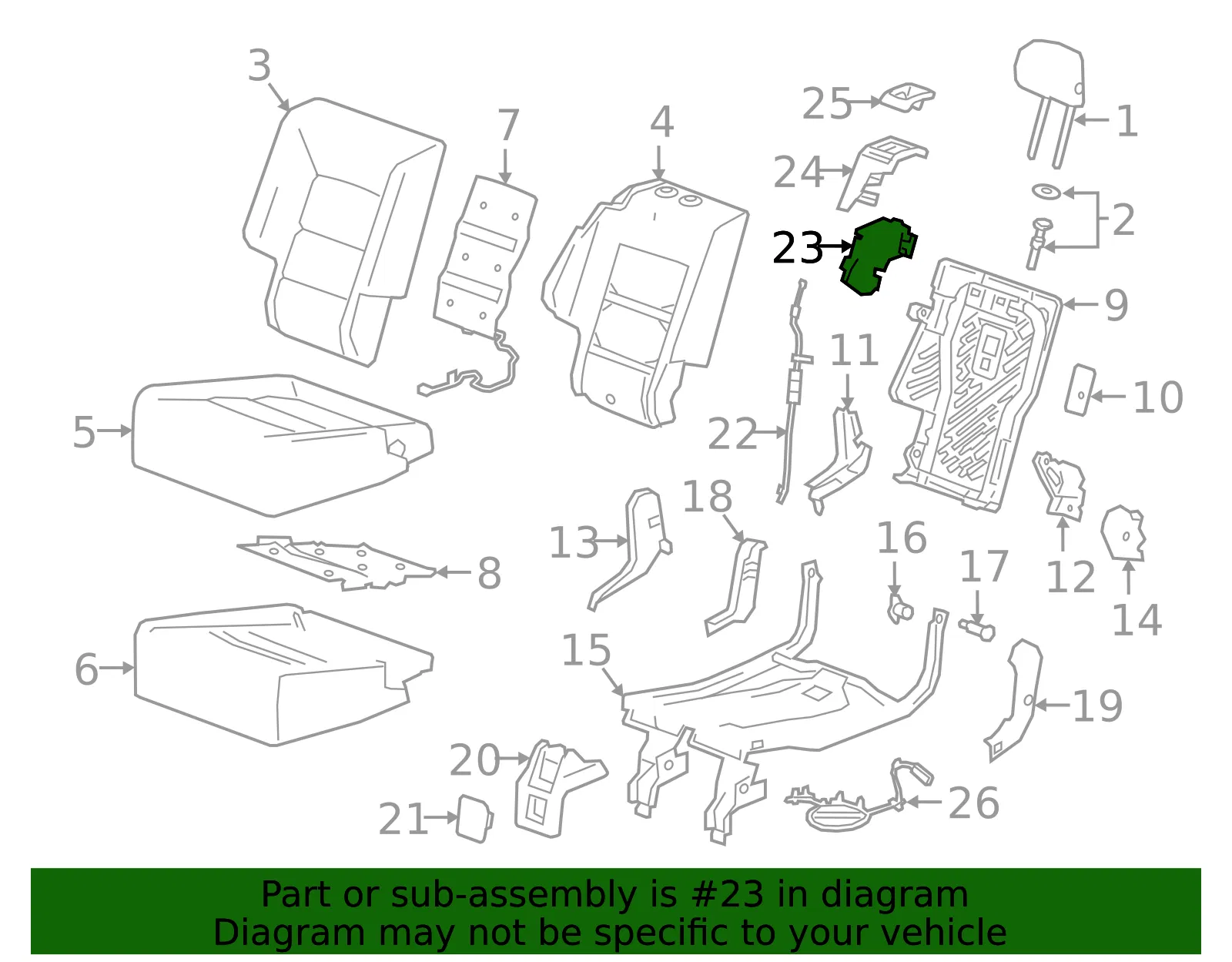 Latch - GM (84268202) - view 2