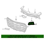 Outer Grille - Driver's Side (LH) - GM (84277492) - view 7