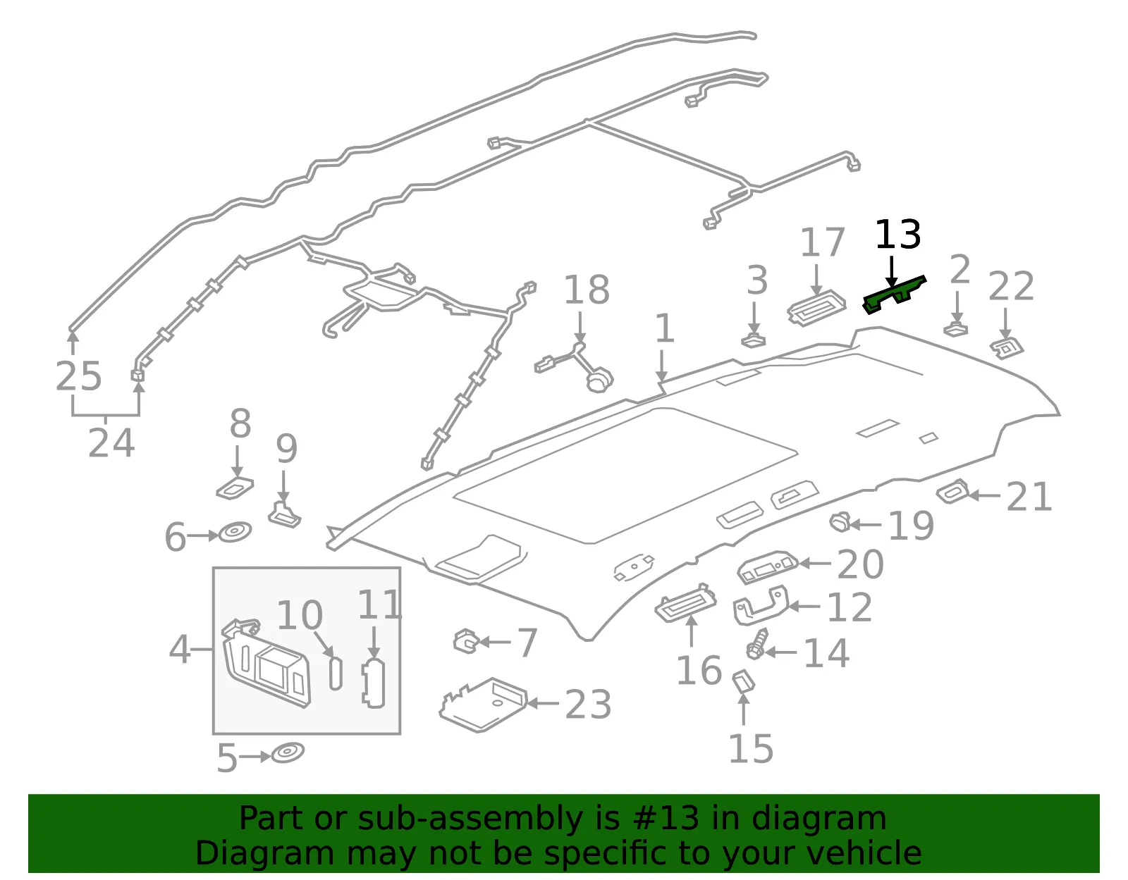 Grip Handle Bracket - GM (84285356) - view 3