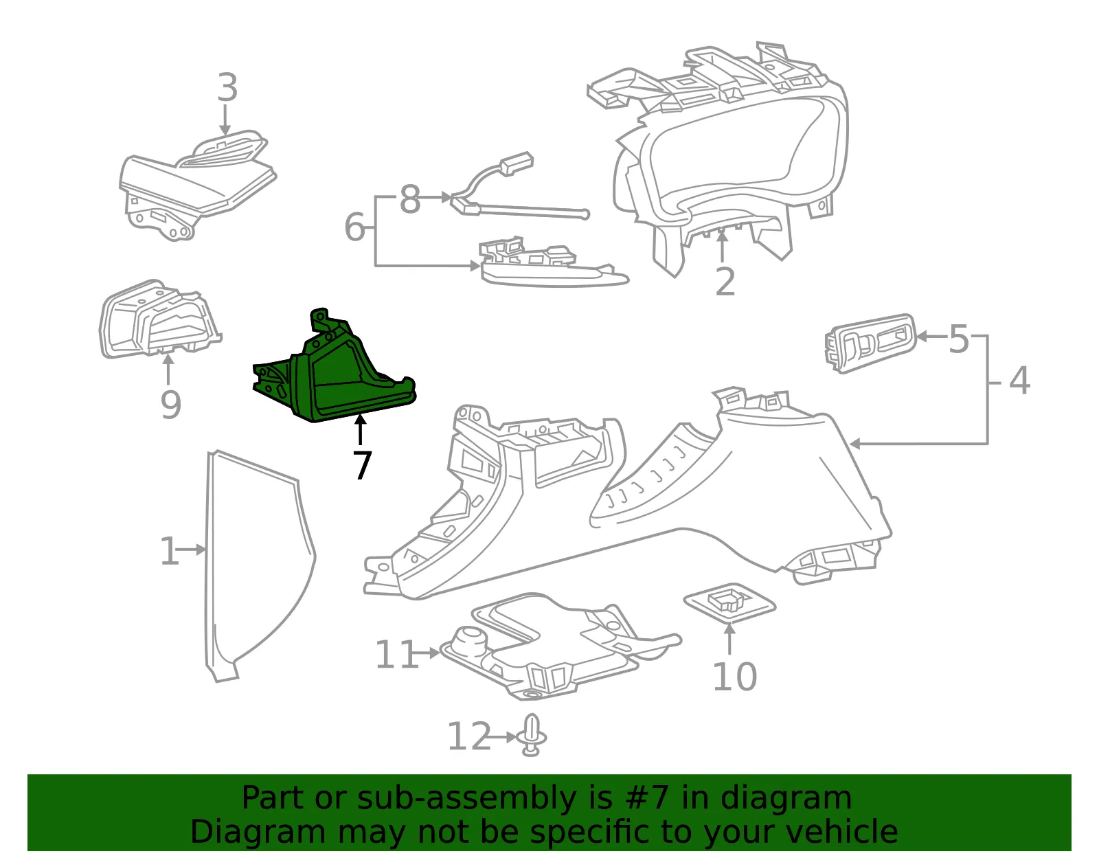 Applique Panel - GM (84288850) - view 3