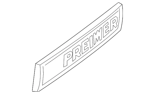 Nameplate - GM (84313995) - view 3
