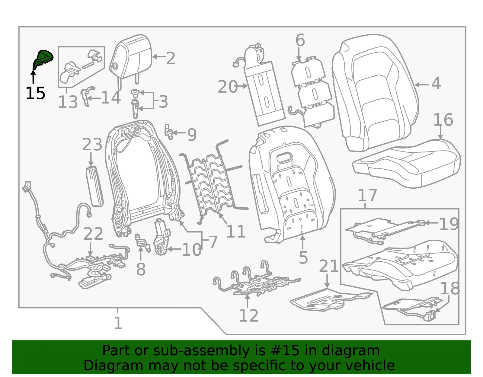 Handle Bezel - GM (84317487) - view 3