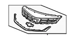 Front Upper Grille - GM (84320823) - view 5