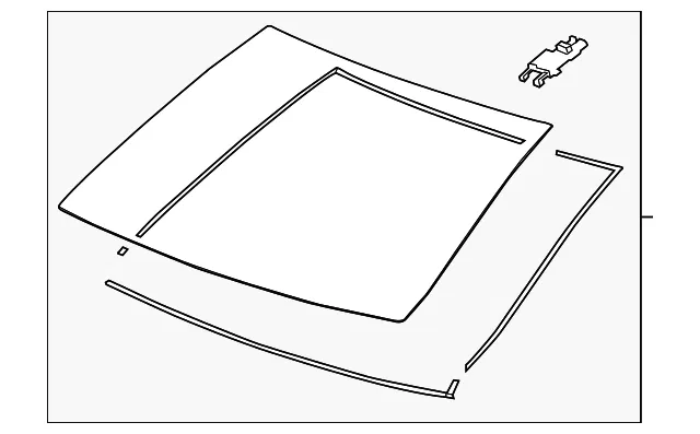 Windshield - GM (84329337) - view 2