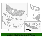Lower Grille Insert - GM (84331969) - view 9