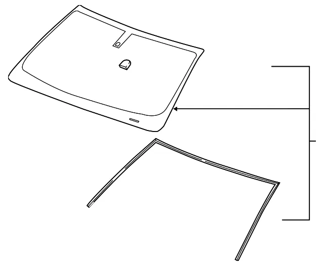 Windshield - GM (84352101) - view 2