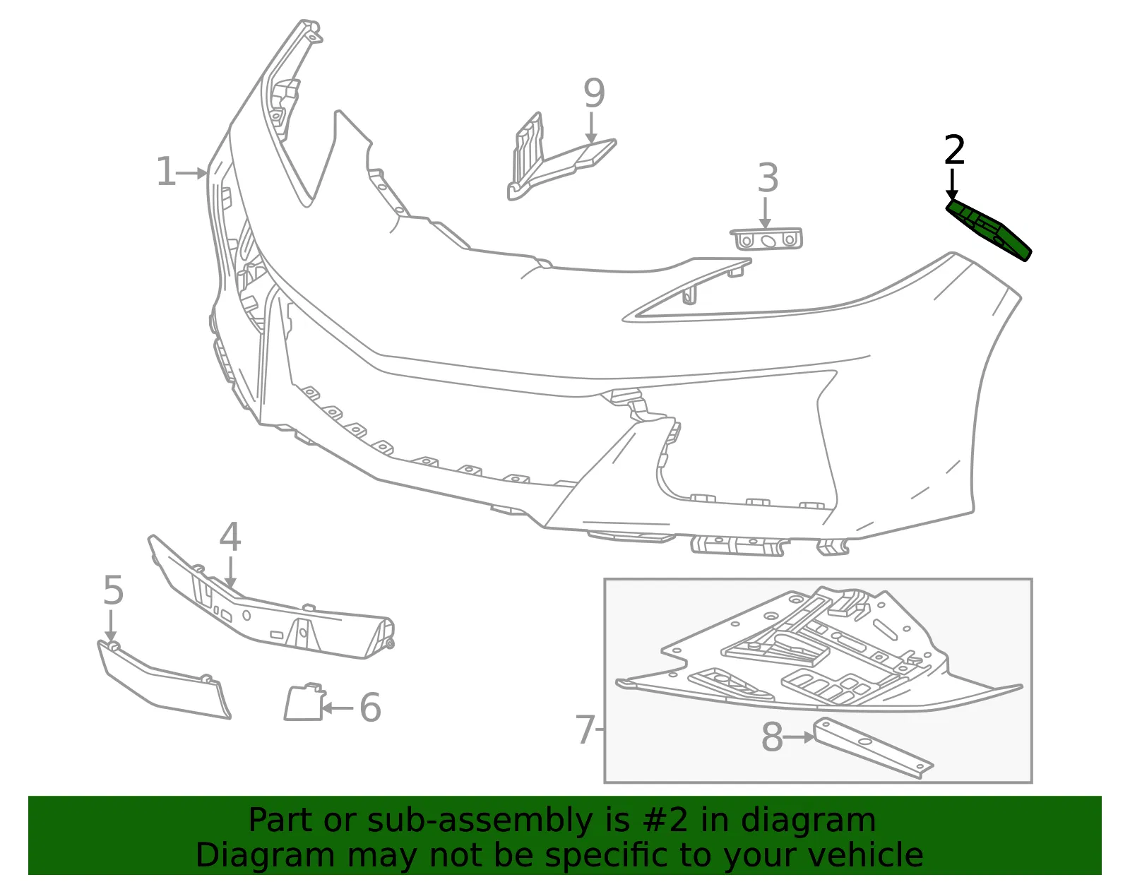 Bumper Guide - GM (84361399) - view 4