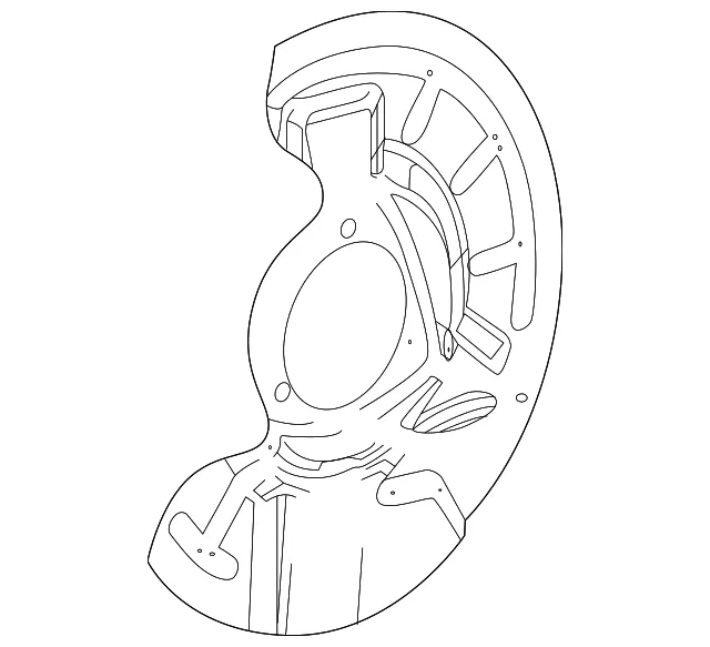 Splash Shield - Driver's Side (LH) - GM (84363064) - view 3