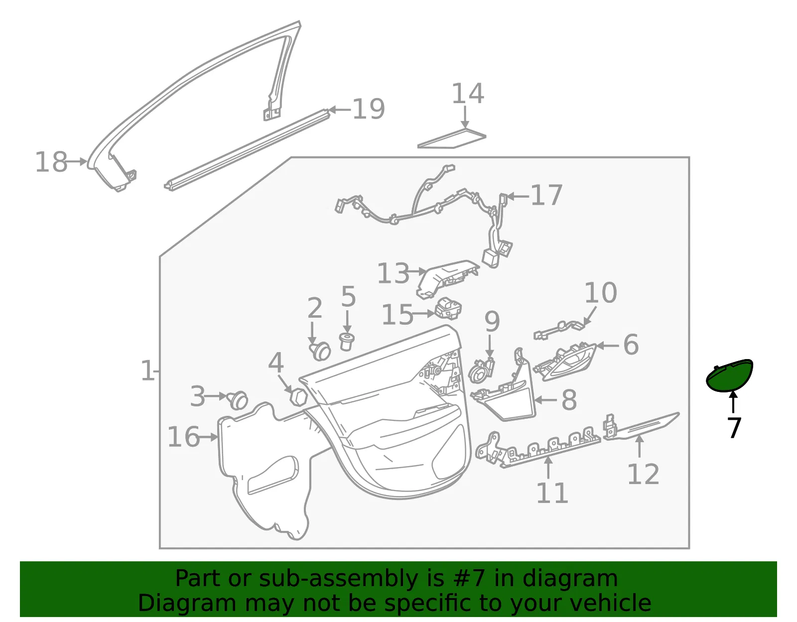 Handle, Inside Cap - GM (84373725) - view 4