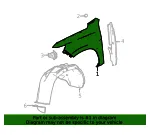 Front Driver Side Fender - GM (84384206) - view 6